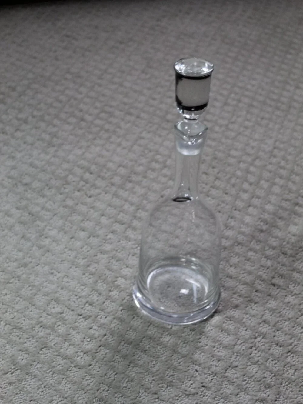Vintage Toscany Romanian Lead Crystal Decanter with Stopper